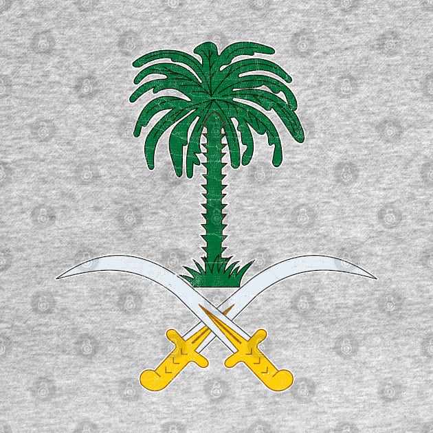 Saudi Arabia Faded Style Flag Design by DankFutura